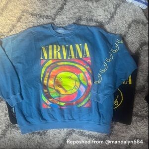 NIRVANA Graphic Tees oversize sweatshirt SZ XL